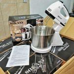 Alternative view of Sokany Quality Stainless Electric Hand Mixer With A Mixing Bowl