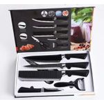 Alternative view of Zepter 6-Piece Premium Black Non-Stick Knife Gift Set