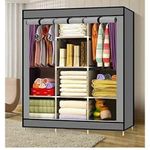 Alternative view of Nice One GY-28 - 3 Column Portable Fabric Cloth Wardrobe