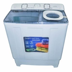 Maxmo Twin Tub Washing Machine, White & Green - 10Kgs