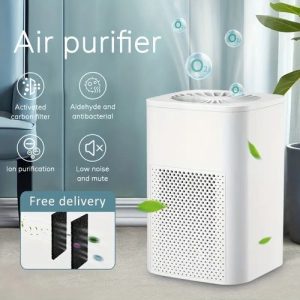 Mini USB Portable Air Purifier, Low Noise Formaldehyde Anti-Dust Smoke Filter