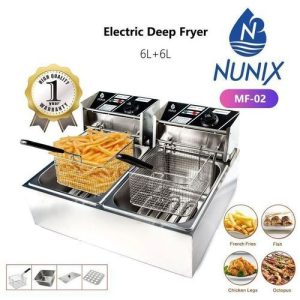 Nunix 6L+6L Double Electric Chips Deep Fryer Machine