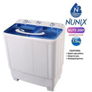 Nunix 7.5KG Twins Tub Washing Machine