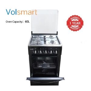 VOLSMART 4 Gas Jet Pool Burners,50cm X 55cm Standing Cooker With Gas Oven+1YR Warranty