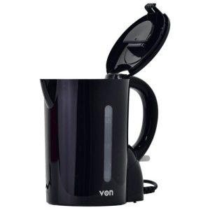 VON VKCD17CDK Corded Kettle 1.7L, Black