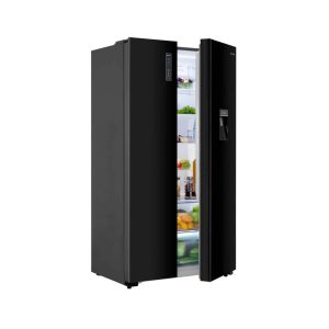 Hisense fridge 549L non frost side by side black with water dispenser REF668DR